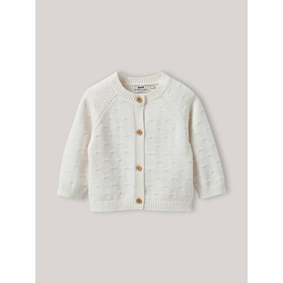 Cardigan maille ajourée en coton biologique CYRILLUS