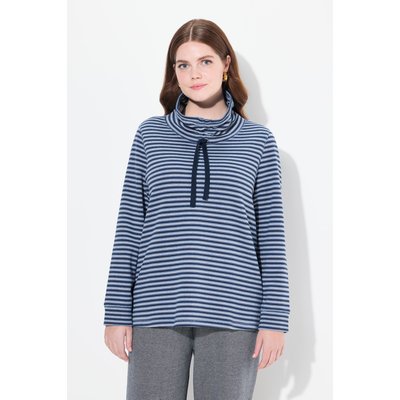 Sweat-shirt en coton bio à col montant et ULLA POPKEN