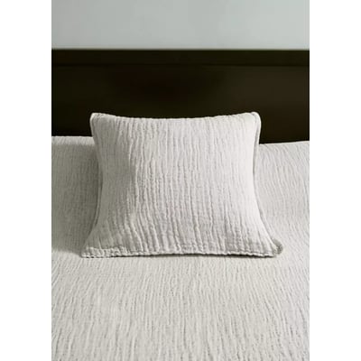 Housse de coussin lit lin coton fils teints 50x50 cm MANGO HOME