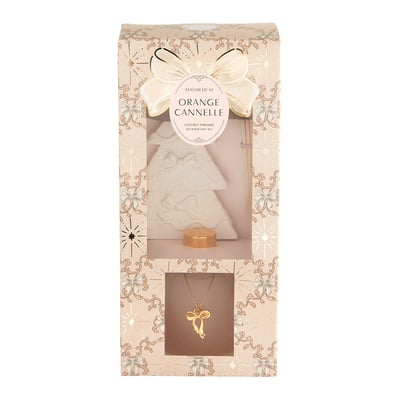 Coffret diffuseur de parfum Orange Cannelle RUBANS DE FÊTE MATHILDE M