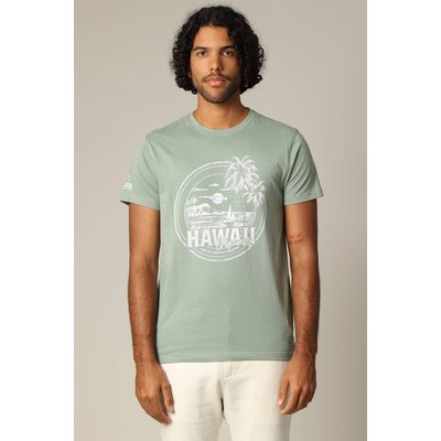 T-shirt en jersey de coton avec print et manches courtes MAHALO DEELUXE