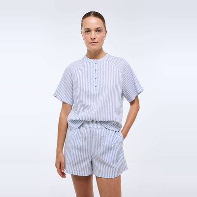 Pyjashort rayé en coton MONOPRIX