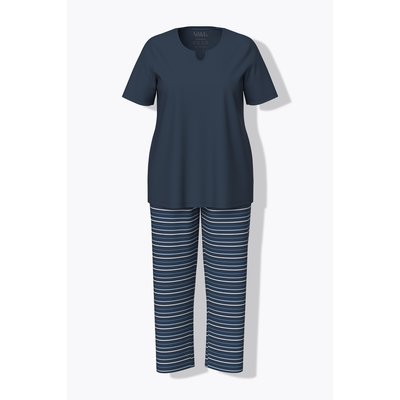 Pyjama rayé, col tunisien, manches courtes ULLA POPKEN