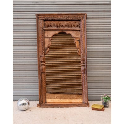 Grand miroir en bois Georges N°1307 - Bon état DEBONGOUT