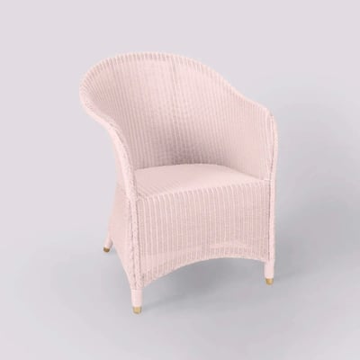 Fauteuil Lloyd Loom SIDONIE Jaune Passé KOK