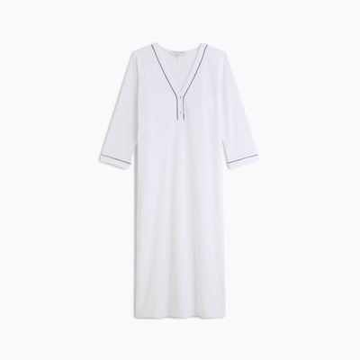 Chemise de nuit longue col v en jersey, ÉLÉONORE LAURENCE TAVERNIER