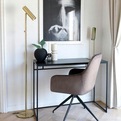 Console/bureau noir - design minimaliste TALLINN PIER IMPORT