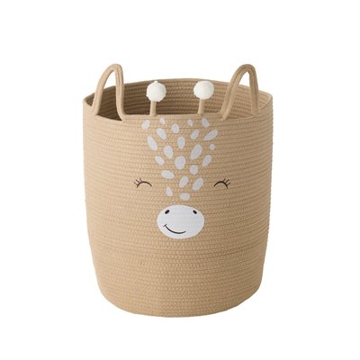 Panier de rangement XL en corde de coton Girafe VERTBAUDET