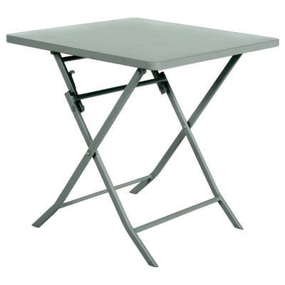 Table de jardin pliante carrée 2 places en acier GREENSBORO HESPERIDE