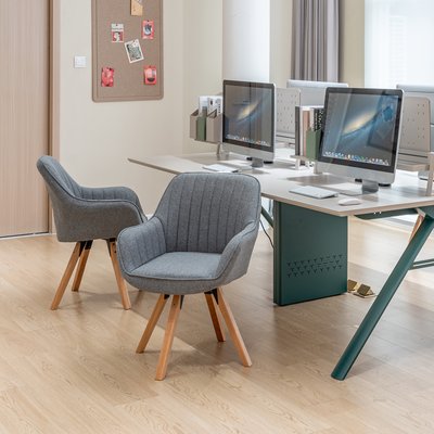 Fauteuil de bureau rotatif style scandinave CARSONOFFICE MEUBLES COSY