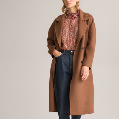 Пальто двухстороннее из смешанной шерсти Iconique LA REDOUTE COLLECTIONS
