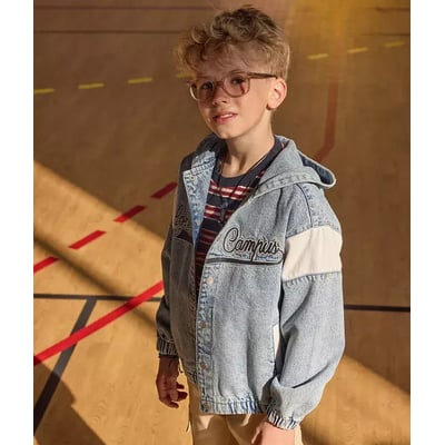 Jeansjas met kap TAPE A L'OEIL