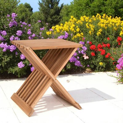 Tabouret en bois de teck MENDOZA PIER IMPORT