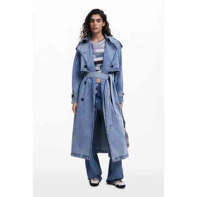 Trench en denim avec ceinture DESIGUAL