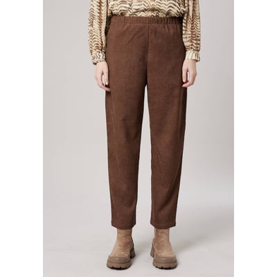 Pantalon carotte femme en velours côtelé NOLANI DEELUXE