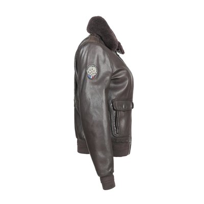 Blouson en cuir TODD ALPHA marron REDSKINS