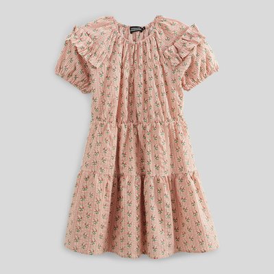 Robe manches courtes imprimée en coton MONOPRIX