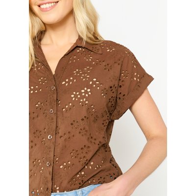 Chemise brodée ajourée LOLALIZA