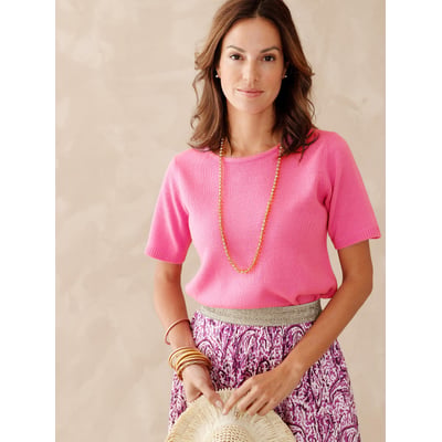 Pull encolure ronde manches courtes DAXON