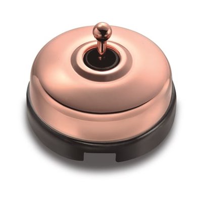 Interrupteur Va-et-vient Dimbler Noir Et Cuivre Ø64,5 Mm FONTINI