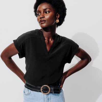 Blouse noire femme chic best sale
