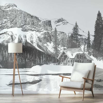 Papier peint chalet HEXOA