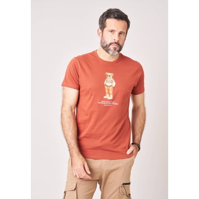 T-shirt regular homme en 100% coton jersey imprimé ours COSYBEAR DEELUXE