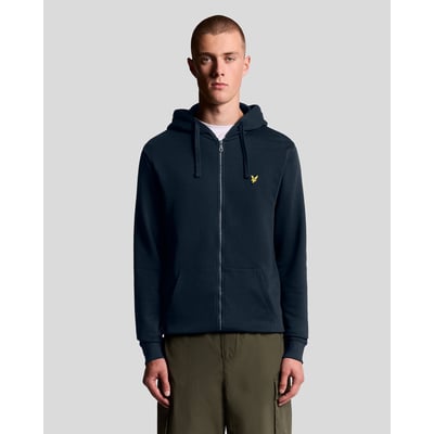 Sweat à capuche zippé en coton loopback LYLE & SCOTT