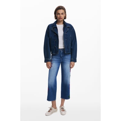 Jean culotte brodé DESIGUAL