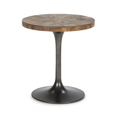 Table basse en bois d'orme, ronde, Banner RECOLLECTION