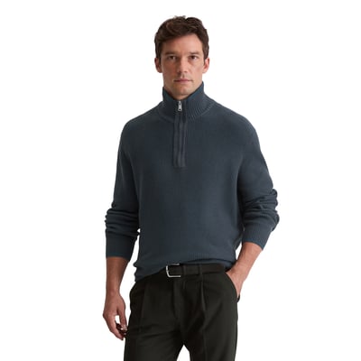 Troyer régulier en doux mélange de coton et de laine vierge MARC O'POLO