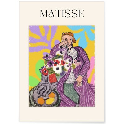 Affiche Matisse - Femme et Fleurs L'AFFICHERIE