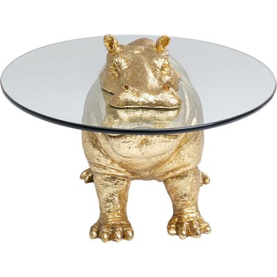 Table basse hippopotame en verre et résine KARE DESIGN