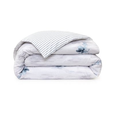 Housse de couette en satin de coton lavé, L SHADOW LACOSTE HOME