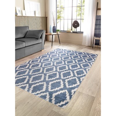 Diamond Pattern Machine Washable Rug SO'HOME