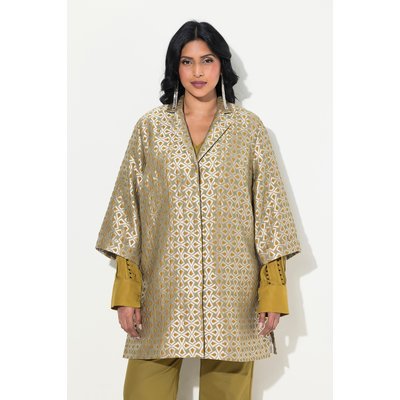 Veste jacquard avec col à revers et manches ULLA POPKEN