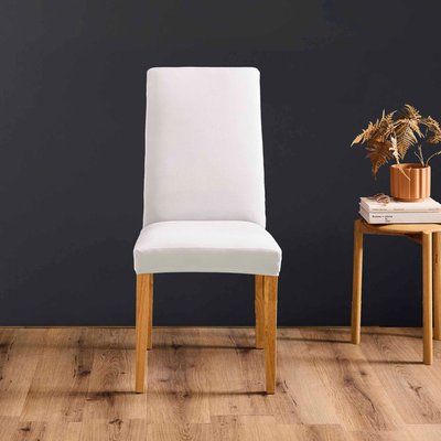 Housse de chaise extensible unie pour assise 40 à 50 cm DOUCEUR D'INTÉRIEUR