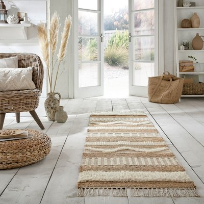 Tapis en jute de couloir MEDINA FLAIR RUGS