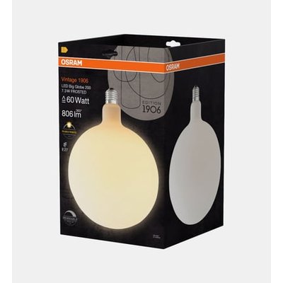 Ampoule Led Globe Edition 1906 Blanc Mat - 60w - 806 Lm - E27 Blanc Chaud OSRAM