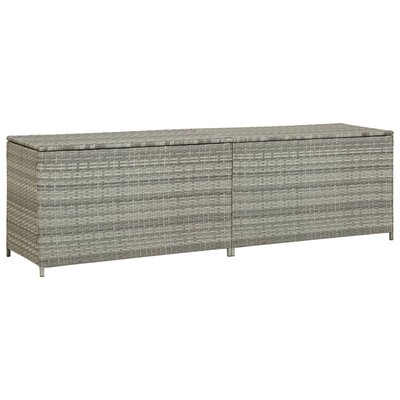 Boite de rangement de jardin en résine tressée HOME MAISON