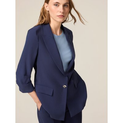 Veste déstructurée réalisée en tissu fluide mélange viscose OLTRE