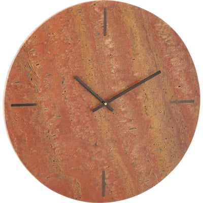 Horloge murale ronde en pierre RECOLLECTION
