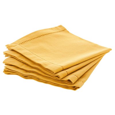 Lot de 4 serviettes de table CHAMBRAY ATMOSPHERA
