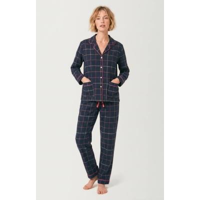 Pyjama boutonné en flanelle de coton à carreaux Windy ARTHUR