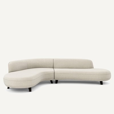 Canapé d'angle coton/lin Rosebury design E.Gallina AM.PM