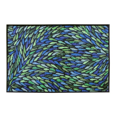 Tapis decor caoutchouc & nylon GOUTTES GARNIER THIEBAUT