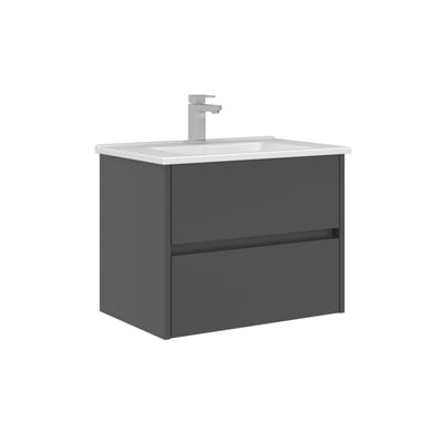 Meuble vasque suspendu 2 tiroirs 65 cm NAÏA PIER IMPORT