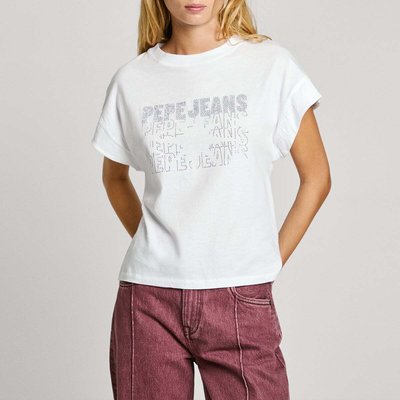 T-Shirt Avec Logo En Strass PEPE JEANS