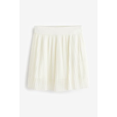 Jupe plissee blanche La Redoute