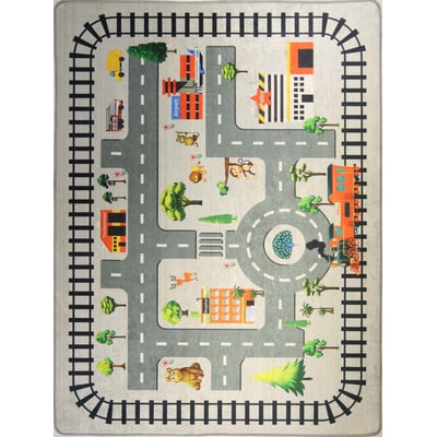 Tapis chambre enfant Circuit Zoo EDEN